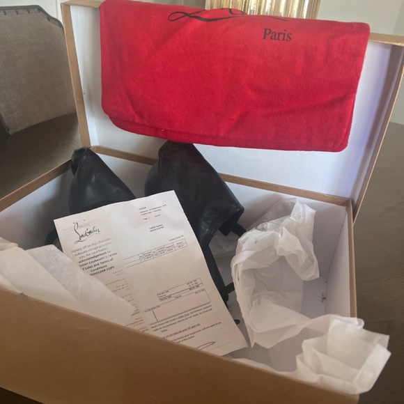 Christian Lousboustin red bottoms